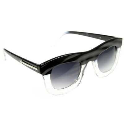 Oversize Thick Frame Designer Inspired Horned Rim Sunglasses 8519