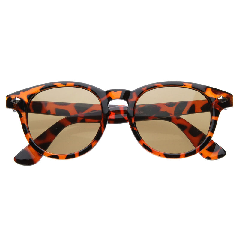 Gafas de sol Retro Dapper P3 con orificio para llave y borde con cuernos 8308