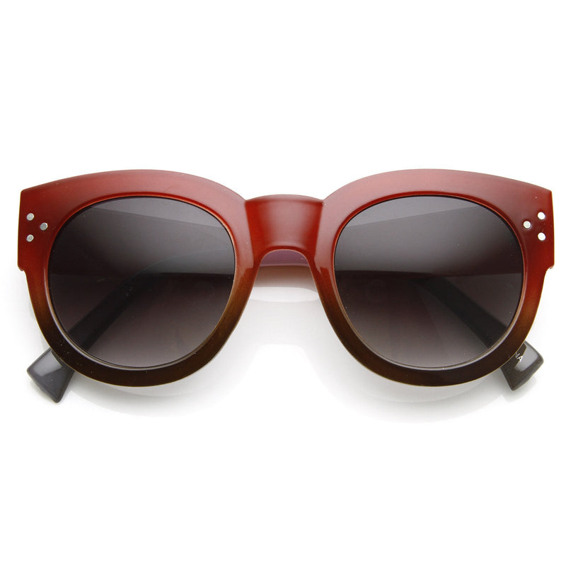 Gafas de sol extragrandes de 2 tonos Retro Pool Beach Summer 8948