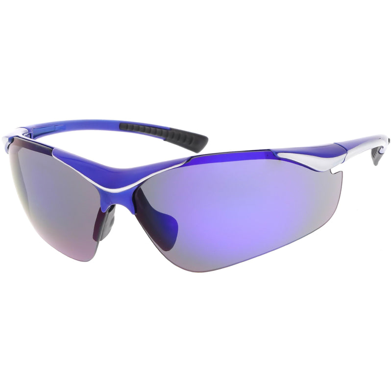 Performance TR-90 Sports Shield Gafas de sol con lentes espejadas C797