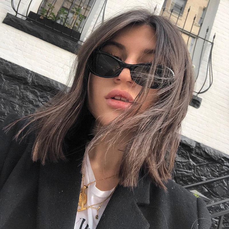 Gafas de sol estilo ojo de gato, estilo retro, pequeñas y vintage para mujer C661