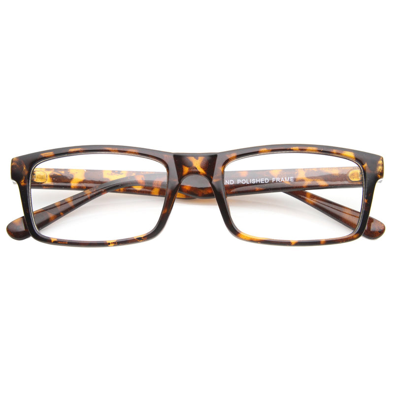 Dapper Rectángulo RX Gafas ópticas con lentes transparentes 9882