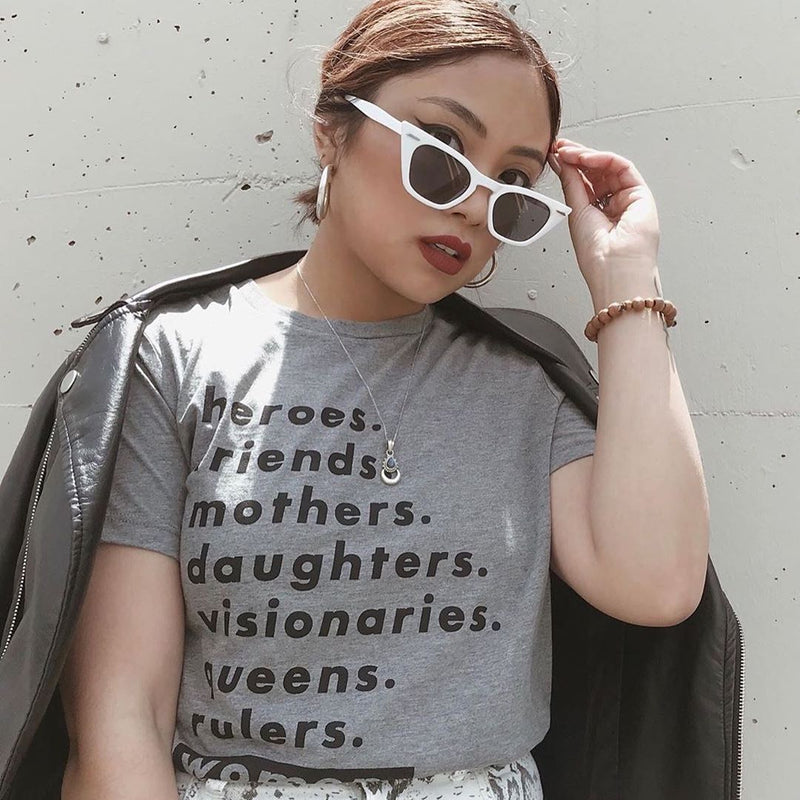 Gafas de sol retro estilo ojo de gato con punta plana y punta afilada para mujer 8683