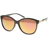 Women's Color Mirrored Lens Cat Eye Sunglasses A157