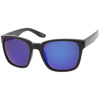 Men's Oversize Action Sports Flash Lens Aviator Sunglasses A395