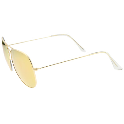 Oversize Premium Design Matte Metal Aviator Sunglasses 61mm A805