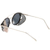 Vintage Dapper Steampunk Side Cover Round Sunglasses C083