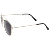 Retro Dapper Full Metal Square Crossbar Sunglasses C356