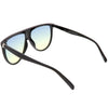 Oversize Retro Flat Top Colored Gradient Lens Aviator Sunglasses C391