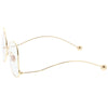 Women's Vintage Oversize Butterfly Clear Lens Glasses C418