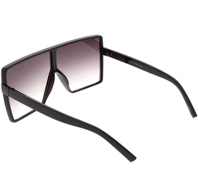 Oversize Retro Modern Futuristic Square Aviator Sunglasses C475