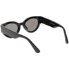 Bold Retro Fashion Oval Mirrored Flat Lens Sunglasses C544