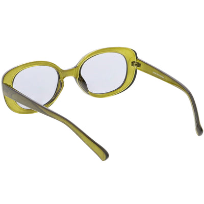 Women's Rounded Retro 1950's Thick Frame Sunglasses C557