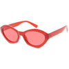 Retro Colorful Translucent Color Tone Oval Sunglasses C623