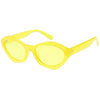 Retro Colorful Translucent Color Tone Oval Sunglasses C623