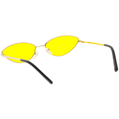 Retro 1990's Color Tone Metal Cat Eye Sunglasses C724