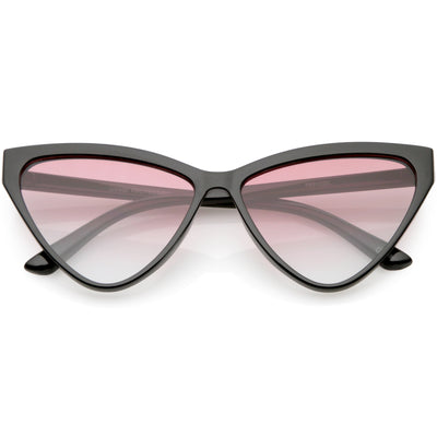 Women's Oversize High Tipped Color Tone Cat Eye Sunglasses C739