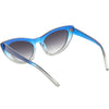 Women's Oversize Translucent Gradient Lens Cat Eye Sunglasses C749
