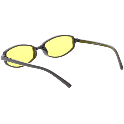 Retro Small Rectangle Color Toned Lens Sunglasses C751