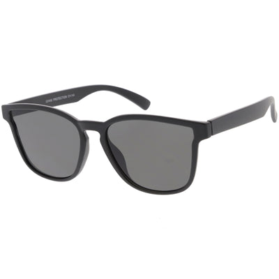 Retro Modern Horned Rim Flat Lens Sunglasses C753