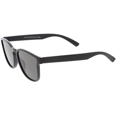 Retro Modern Horned Rim Flat Lens Sunglasses C753