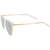 Women's Oversize Polarized Cat Eye Metal Frame Sunglasses C822