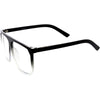 Oversize Flat Top Hipster Clear Lens Aviator Glasses C937