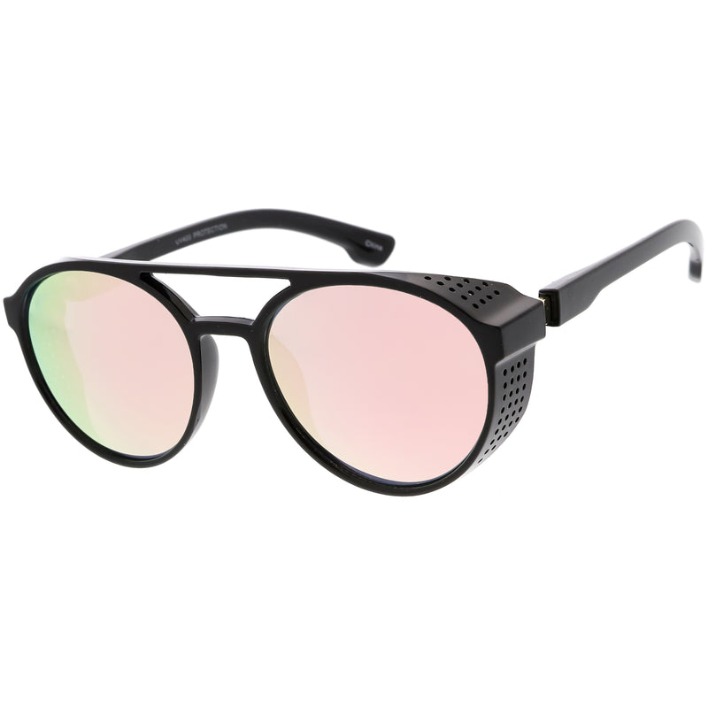 Shiny Black Pink Mirror