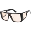 Oversize Retro Modern Square Side Window Shield Sunglasses C963