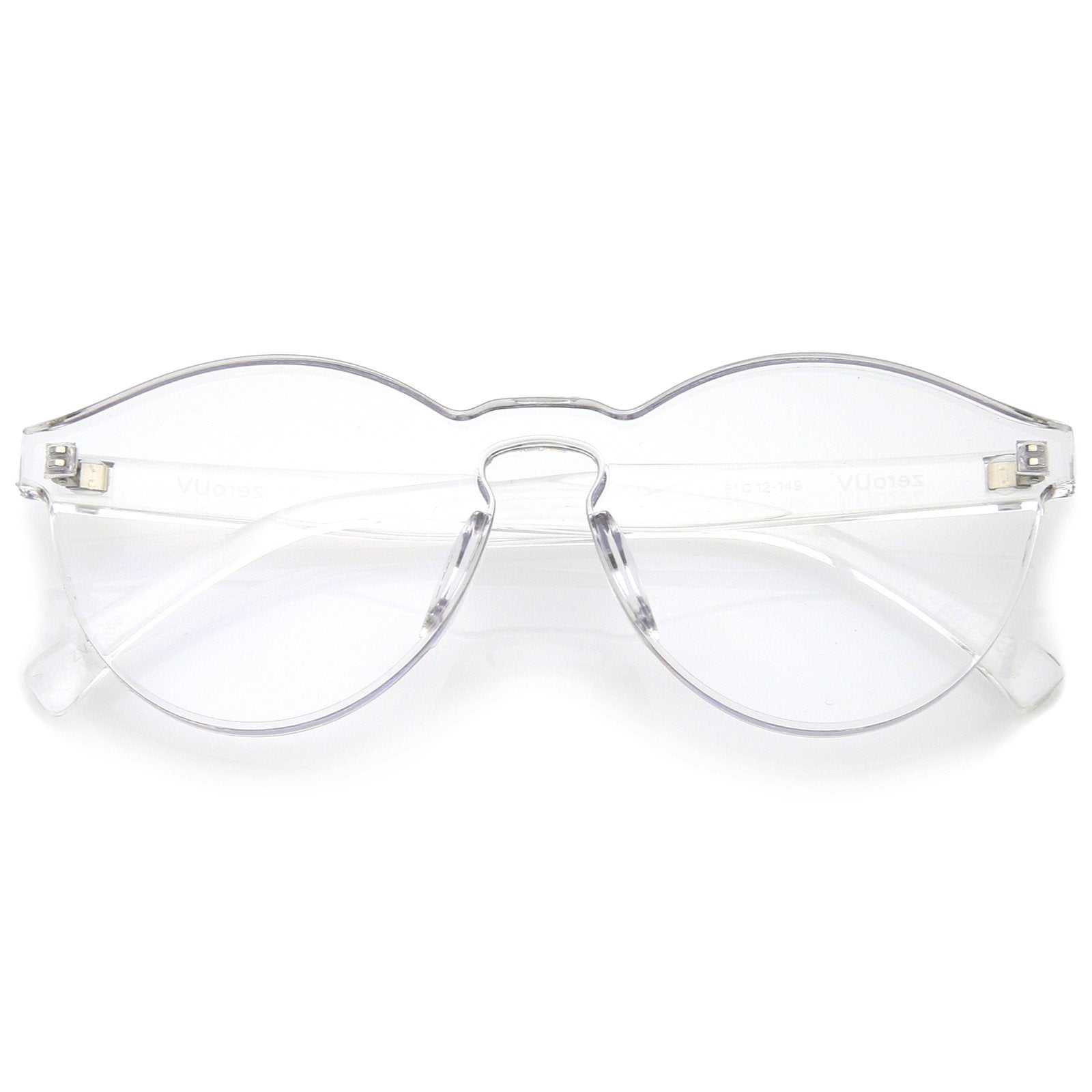 Gafas de sol con lentes de tono de color de PC sin montura monobloque A555