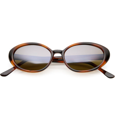 Gafas de sol con lentes espejadas ovaladas redondas retro verdaderas vintage para mujer C654