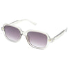 Designer Fashion Slim Square Sunglasses D324