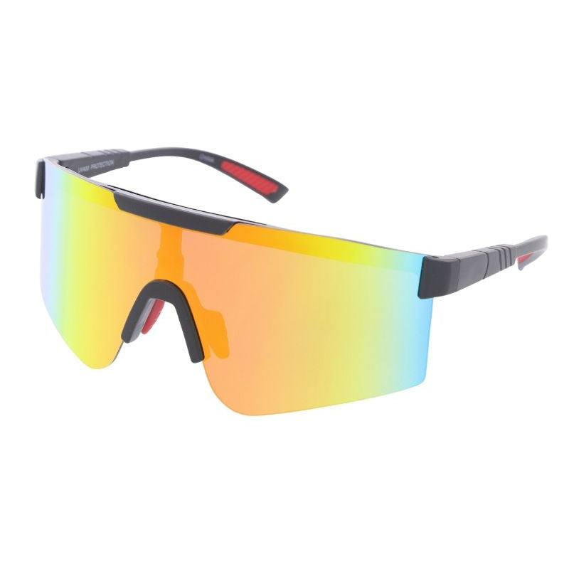 Gafas de sol ajustables con brazo deportivo y escudo D332