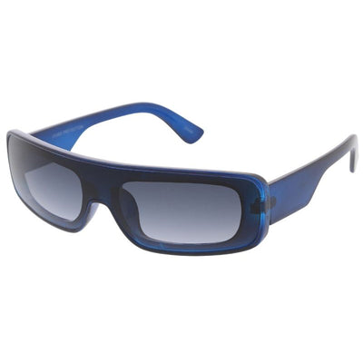 Gafas de sol futuristas con escudo rectangular envolvente D318