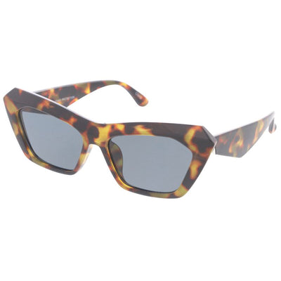 Gafas de sol estilo ojo de gato con montura geométrica Thich D321