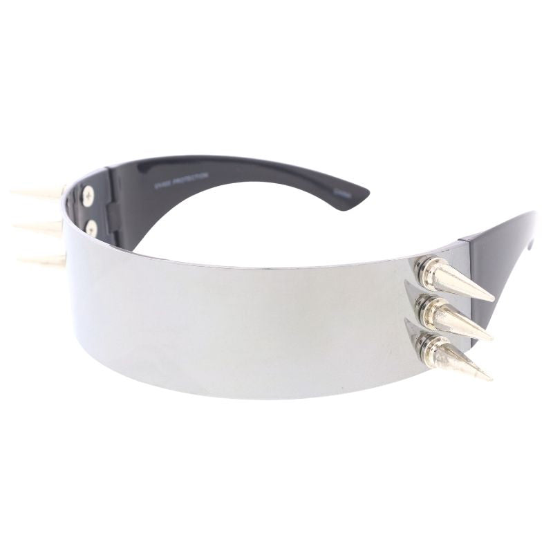 Gafas de sol futuristas envolventes con punta D329