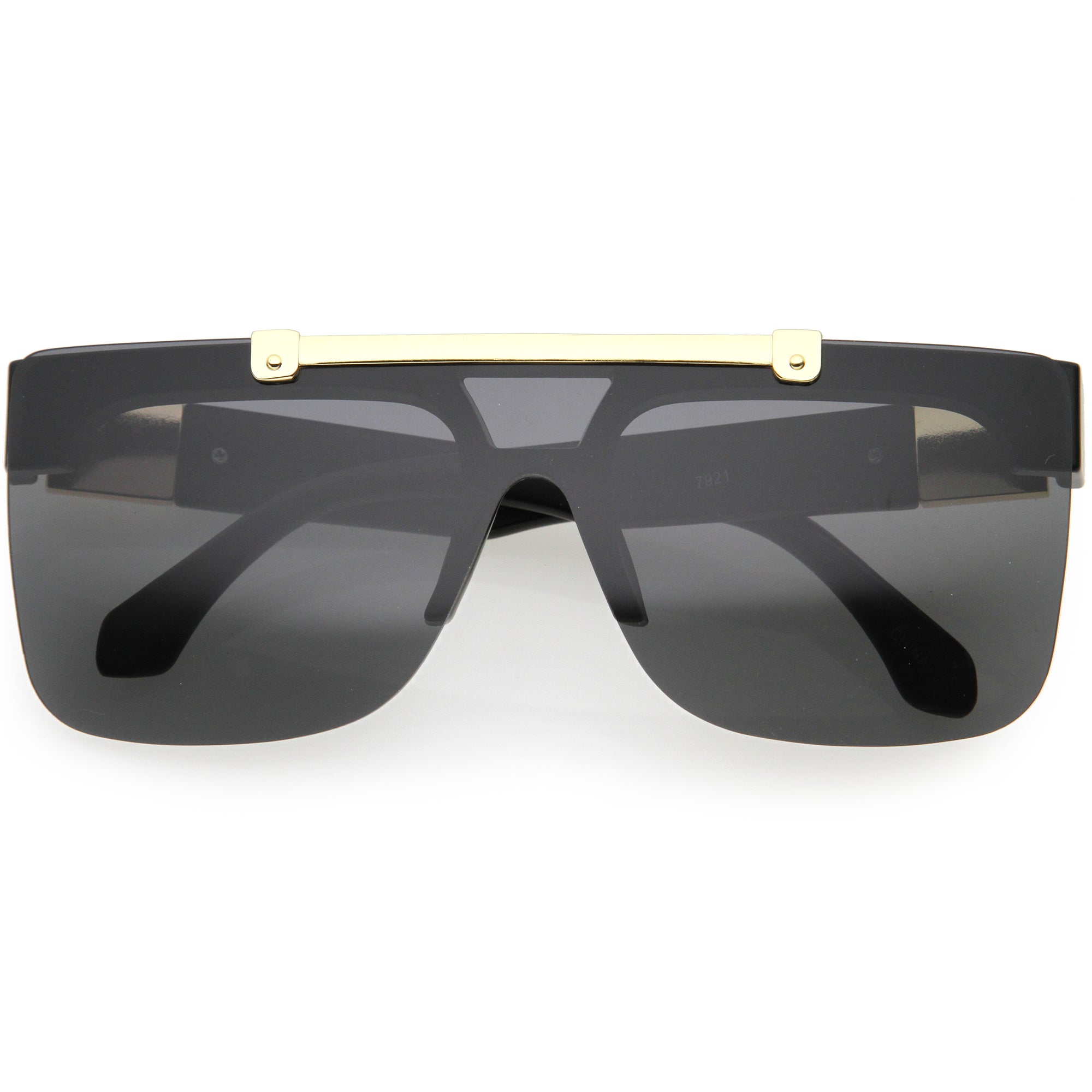 Gafas de sol con escudo extragrande y detalles metálicos abatibles Hype D193