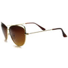 Gafas de sol con corte de ojo de gato y alambre metálico para mujer 9958