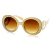 Gafas de sol redondas con forma de remolino de moda para mujer 9347