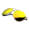 Gafas de sol de aviador con lentes de espejo y flash de metal premium 1492