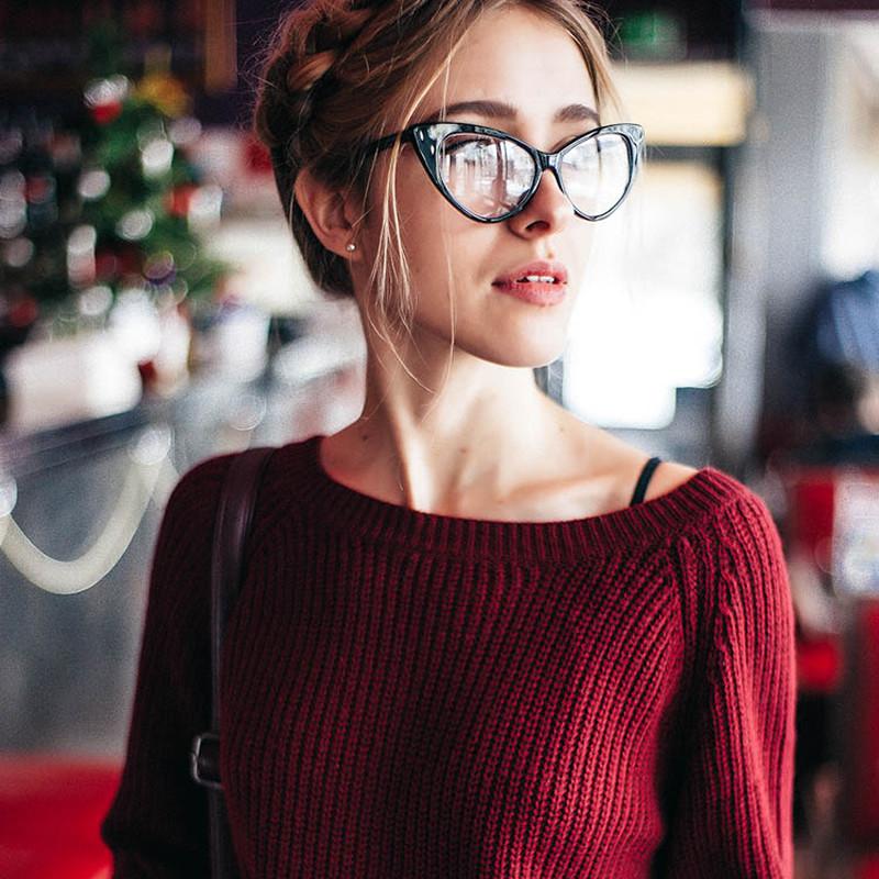 Vintage style cheap cat eye glasses