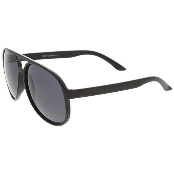 Retro 1980's Plastic Aviator Polarized Lens Sunglasses - zeroUV