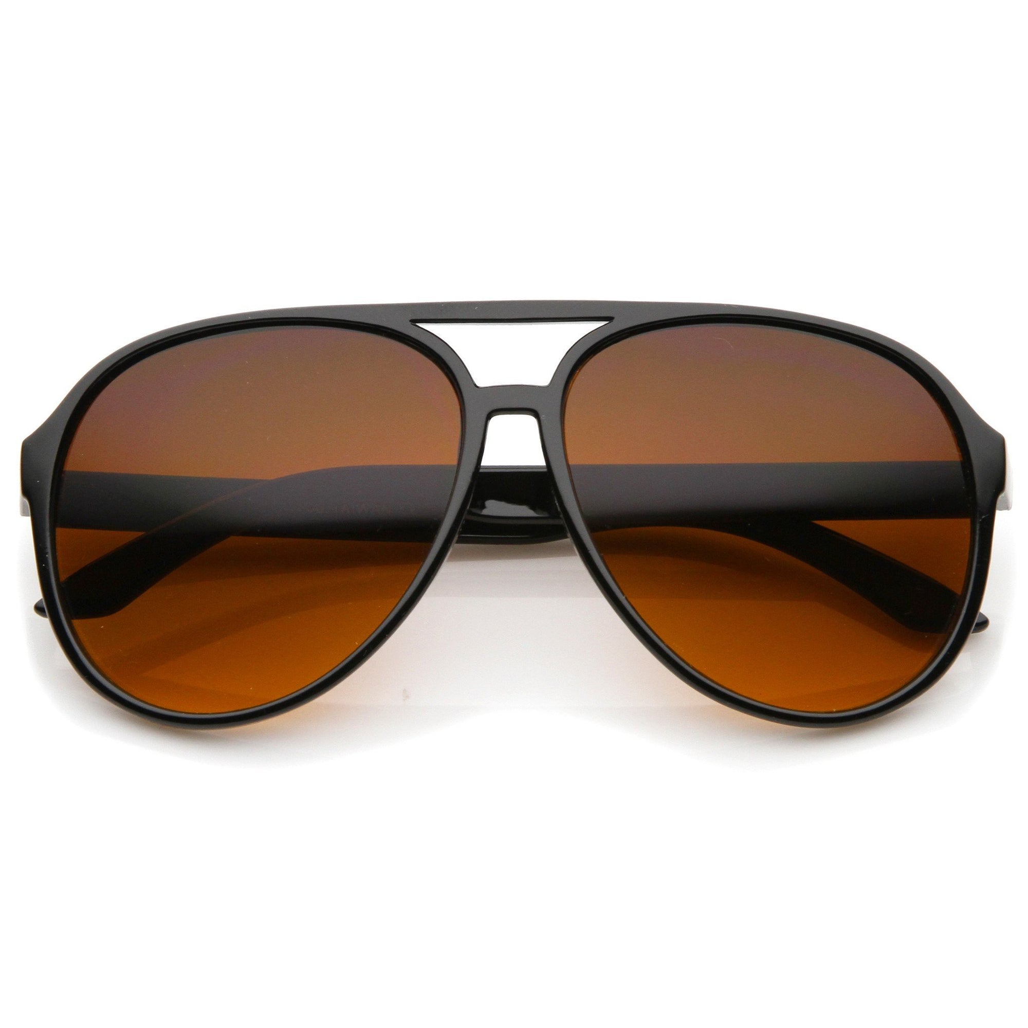 Gafas de sol retro con lentes de bloqueo azul aviador de plástico de moda de los años 80 8453