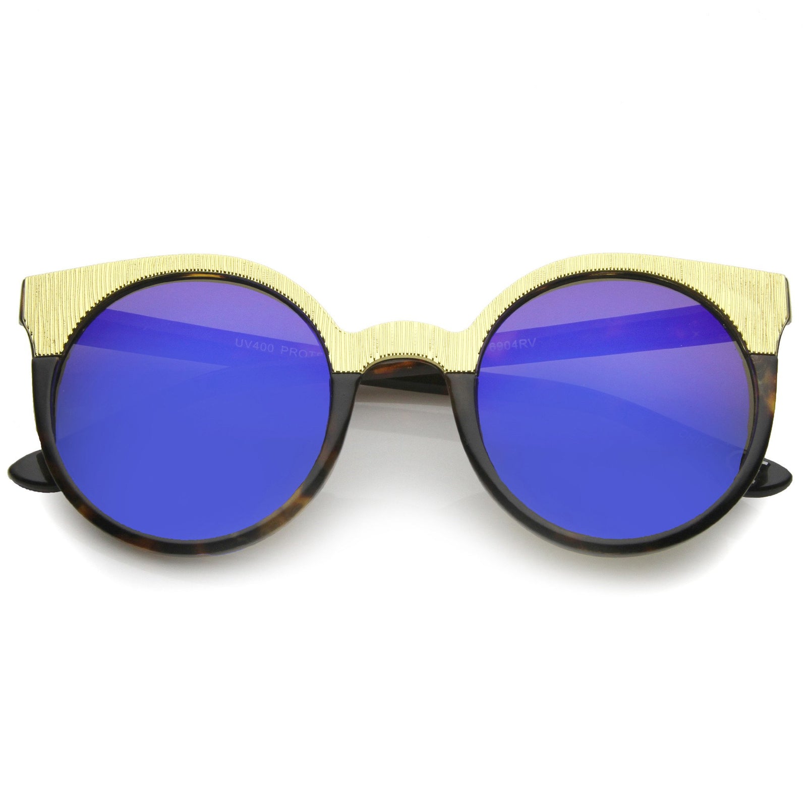 Tortoise Gold Blue Mirror