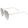 Gafas de sol de aviador con lentes planas espejadas de metal fino de gran tamaño A817