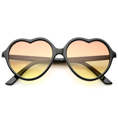 Gafas de sol con lentes degradados en forma de corazón para mujer A634