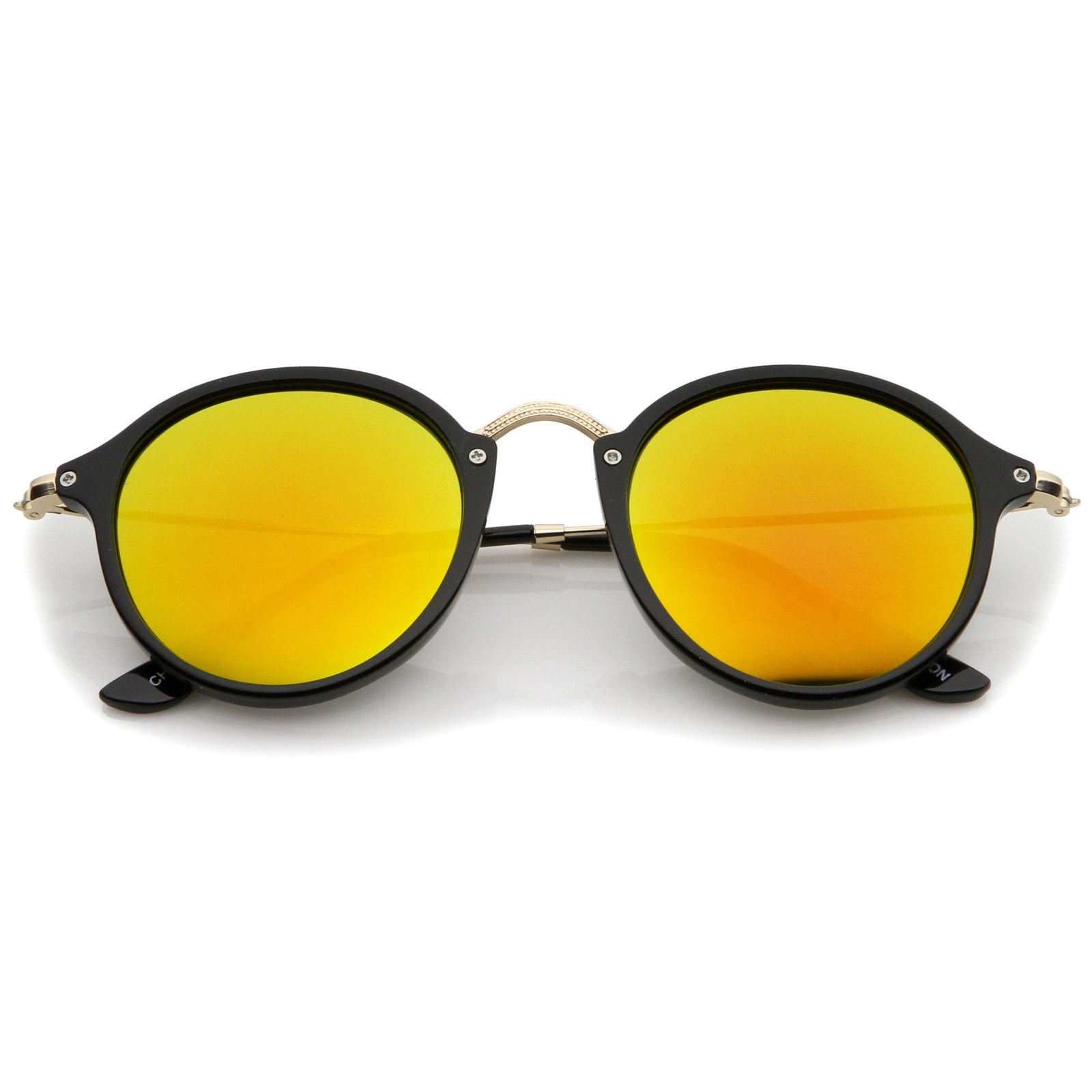 Black Gold Orange Mirror