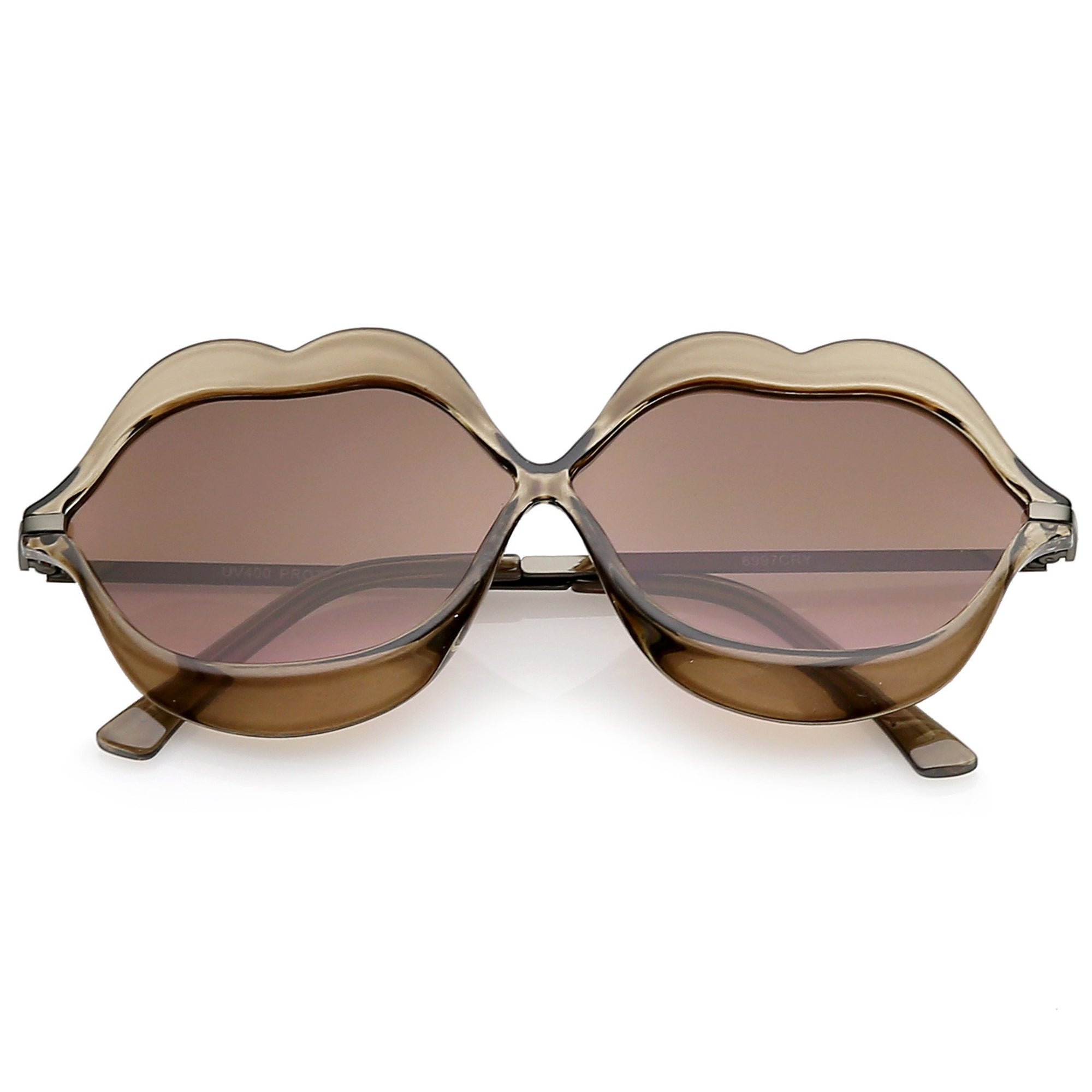 Gafas de sol de labios transparentes novedosas de gran tamaño C088