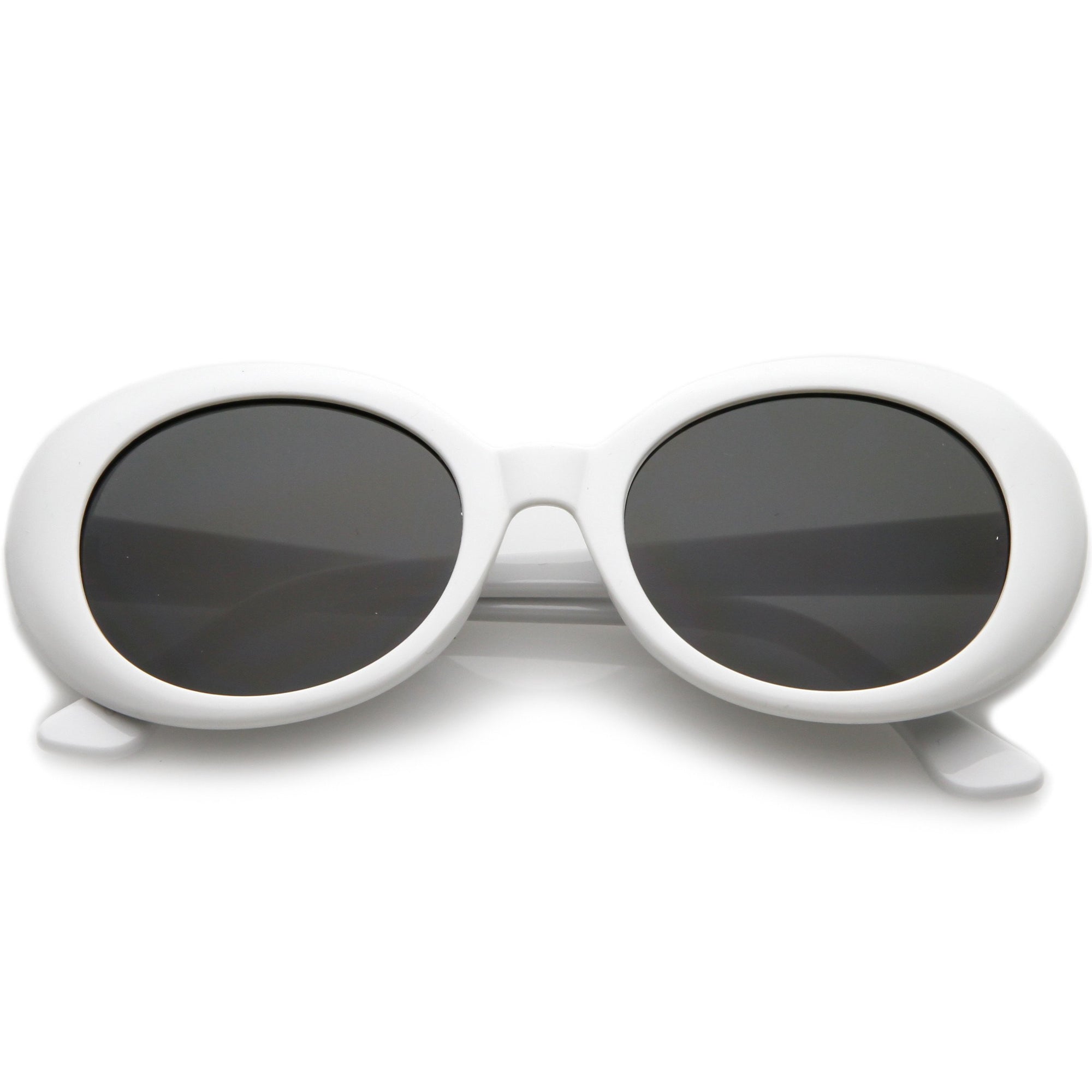 original clout goggles Oversize Retro Tapered Arms Clout Goggle Oval Sunglasses 53mm C383 White Smoke