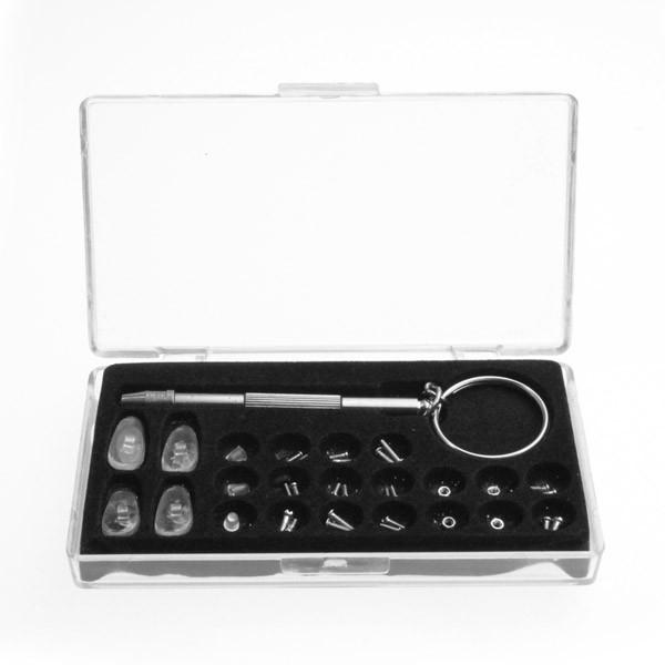 Kit de reparación de gafas de sol de bolsillo de emergencia Mini destornillador tornillos tuercas
